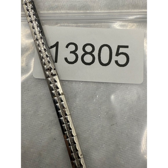 Vintage Silver‎ Tone Watch Band 5.5In - Picture 9 of 9